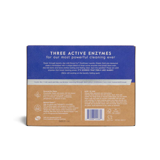 Purepower Enzymatic Laundry Detergent Sheets