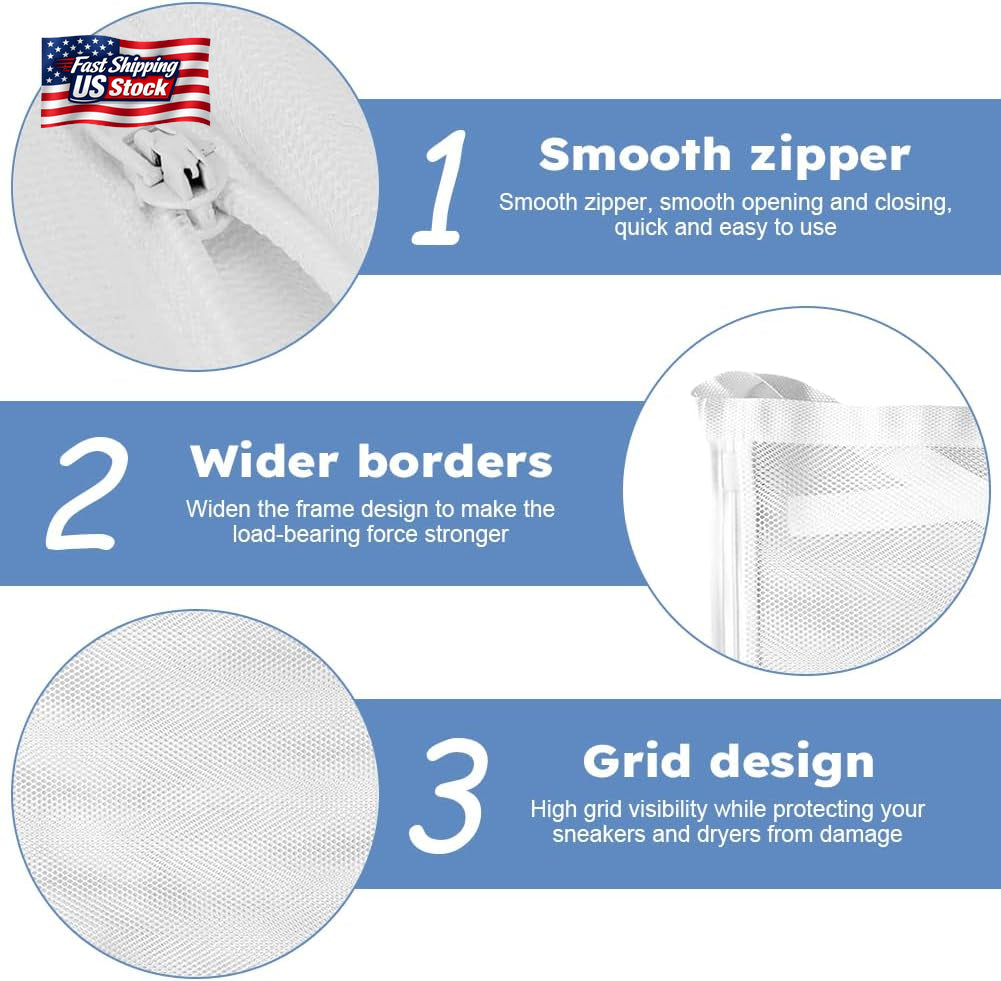 Shoe Drying Mesh Bag - Laundry Drying Solution for Sneakers in Washer and Dryer
