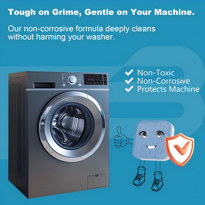Washing Machine Cleaner Tablets - 24 Count for HE Front and Top Loaders with Deep and Basic Cleaning Options
