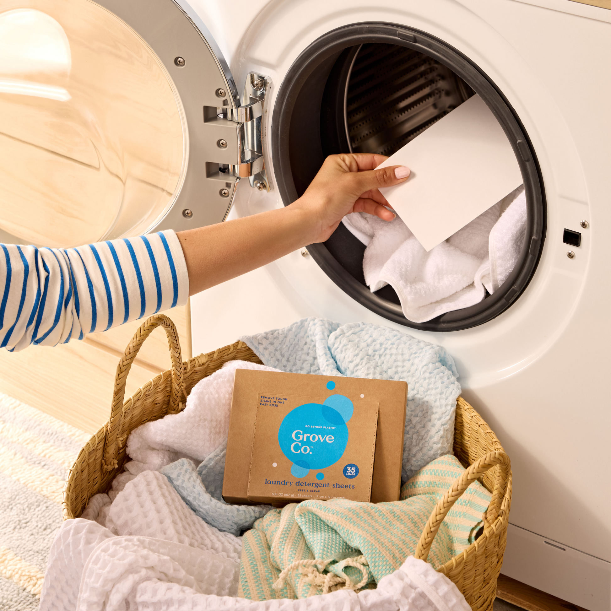 Pre-Measured Laundry Detergent Sheets - Effective Stain Removal
