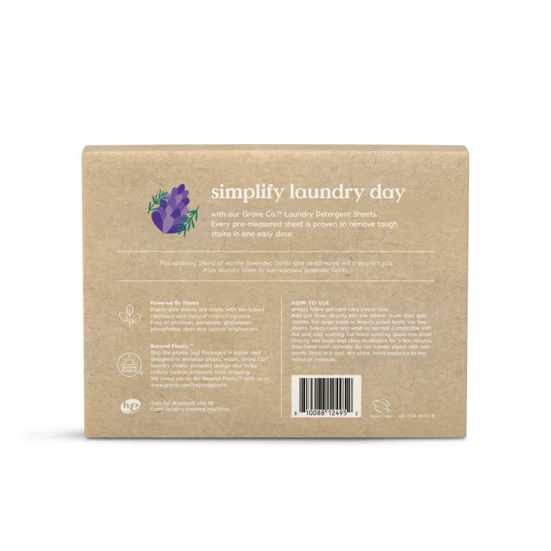 Pre-Measured Laundry Detergent Sheets - Effective Stain Removal