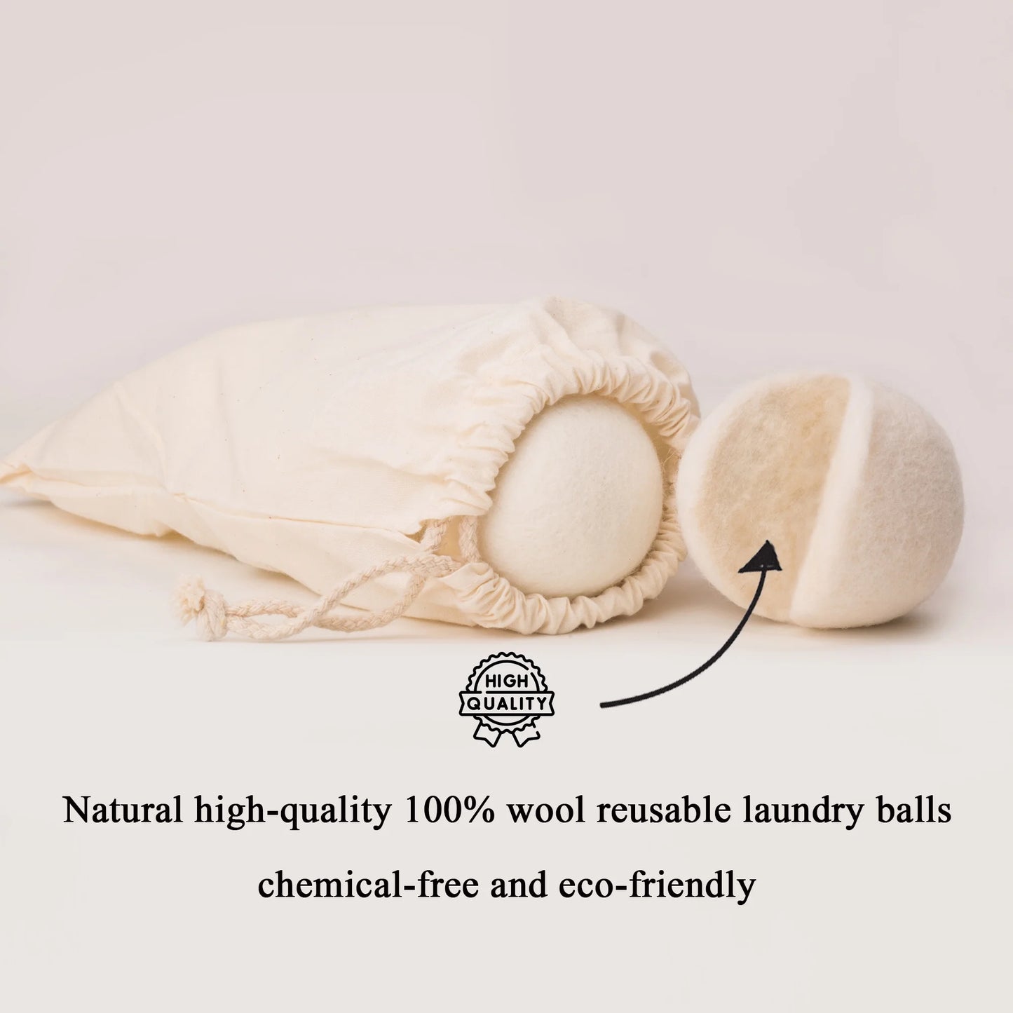 Wool Dryer Balls Organic XL 6 Balls per Pack by , save Time,Money,Energy.